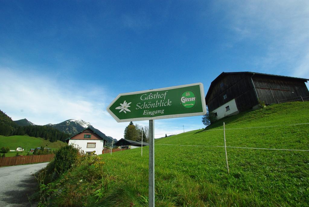 Gasthof Schoenblick Russbach am Pass Gschütt Exterior foto
